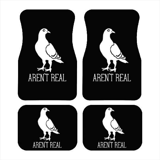 Birds Aren t Real Conspiracy Pigeon Retro Car Mats