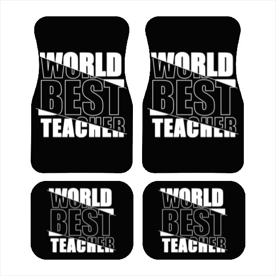 World Best Teacher Car Mats