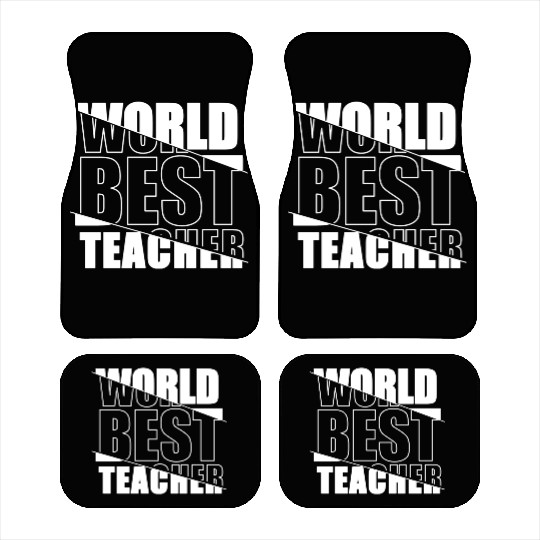 World Best Teacher Car Mats