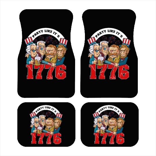 Party like it's 1776 USA Presidents Patriot Car Mats