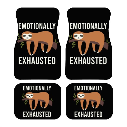 Cute Animals Sloth Emotional Exhausted Gift Idea Car Mats