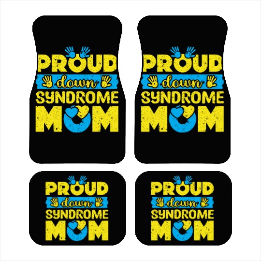 Down Syndrome Awareness Mom T21 World Down Car Mats