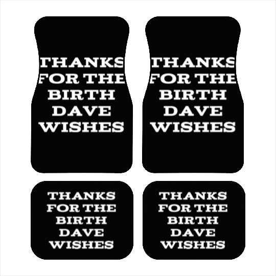 Happy Birth Dave For Person Named David Car Mats