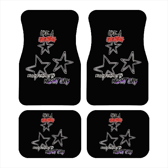 Like a shooting star blazing through the night sky Car Mats