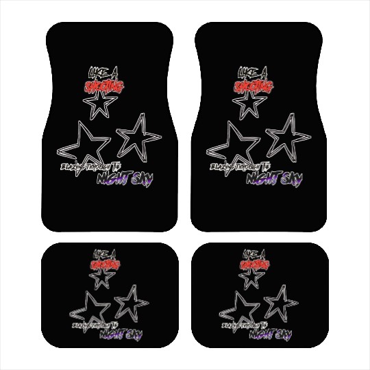 Like a shooting star blazing through the night sky Car Mats