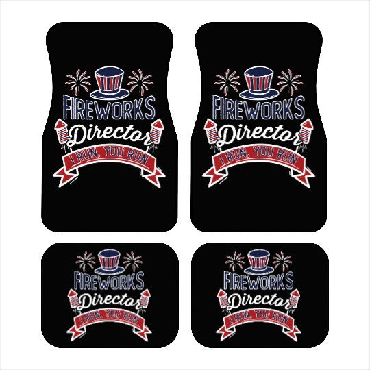 Fireworks Director 4th of July Car Mats