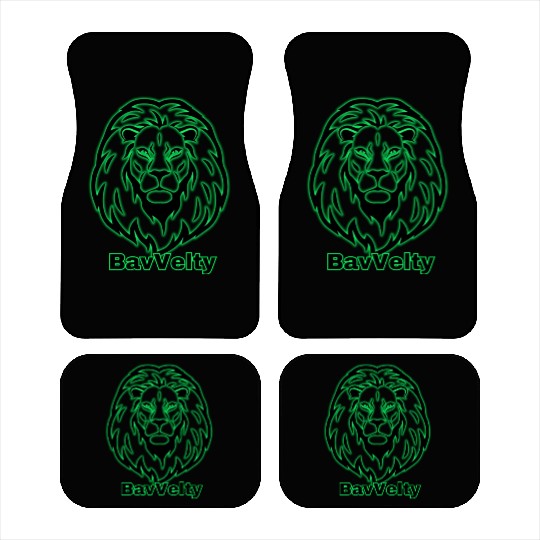 BavVelty head Lion design Car Mats