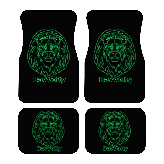 BavVelty head Lion design Car Mats