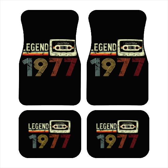 1977 Geburtstag Vintage Cassette Car Mats