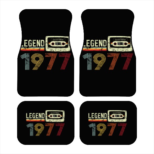1977 Geburtstag Vintage Cassette Car Mats