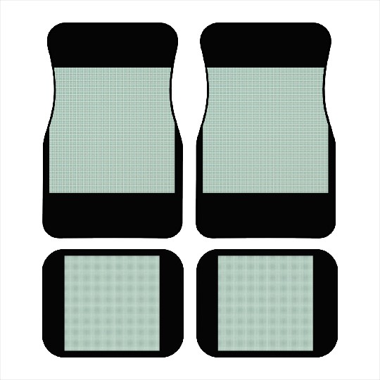 Teal Dots Pattern Car Mats