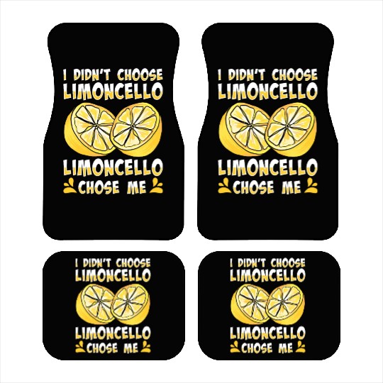 Italian Limoncello Lover Lemon Liquor Drinker Car Mats
