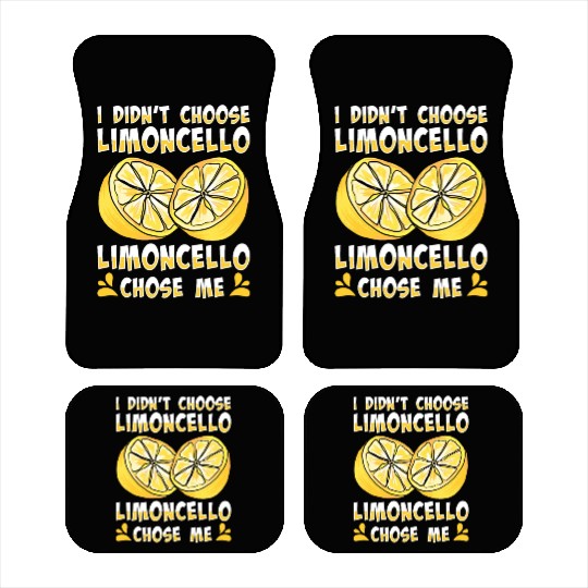 Italian Limoncello Lover Lemon Liquor Drinker Car Mats