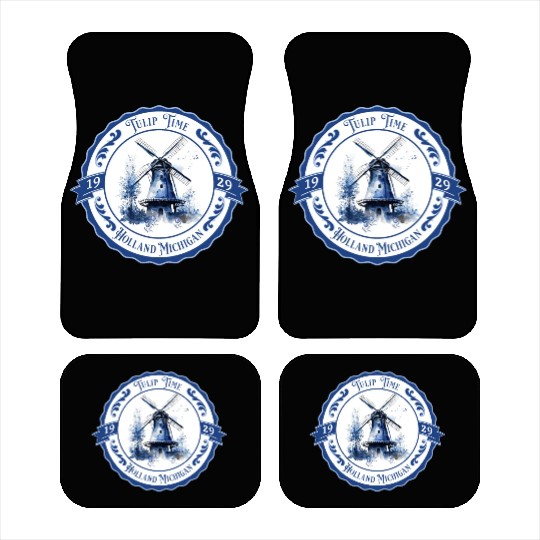 Delft Style Tulip Festival Time in Holland, Mi. Car Mats