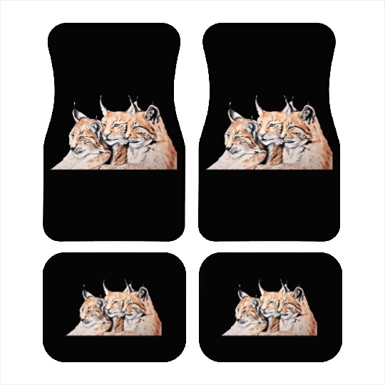 Design of lion cubs, king of the forest Car Mats