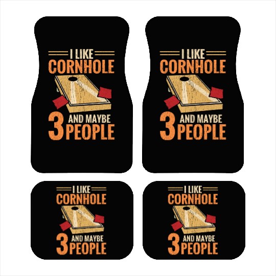 Funny Corn Hole Car Mats