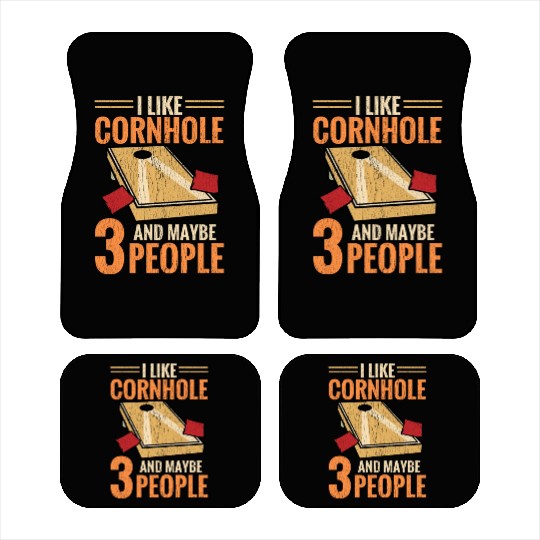 Funny Corn Hole Car Mats