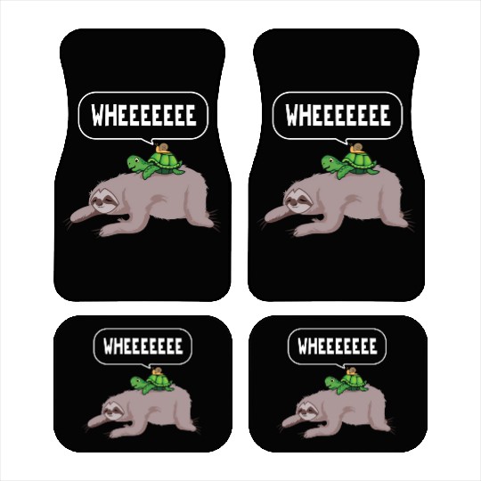 Sloth Turtle Snail Lazy Sleeping People Gift Car Mats