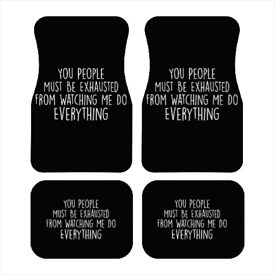 Mom's Exhausting A Hilarious Gift for moms Car Mats