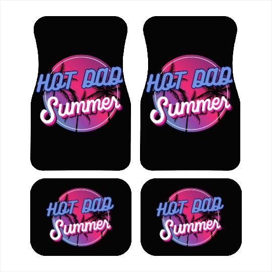 Hot Dad Summer, Dude Dad Vintage Car Mats