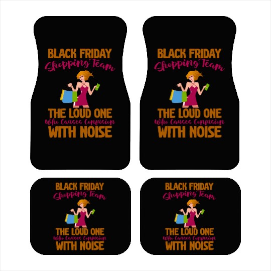Black Friday Shopping Team 4 Car Mats