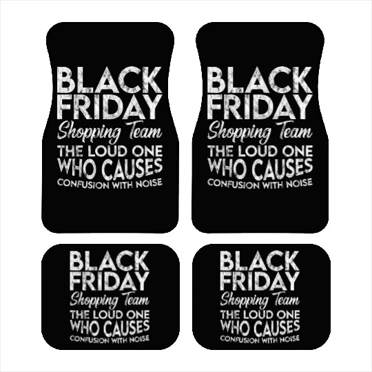Black Friday Shopping Team 3 Car Mats