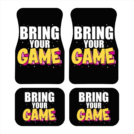 BRING YOUR GAME nostalgia Car Mats