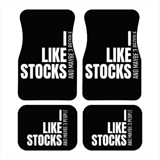 I Like Stocks And Maybe 3 People Investing green Car Mats