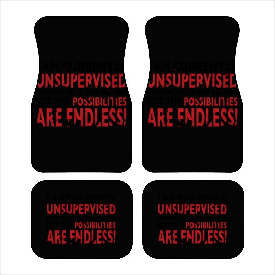 I am currently unsupervised girl Car Mats