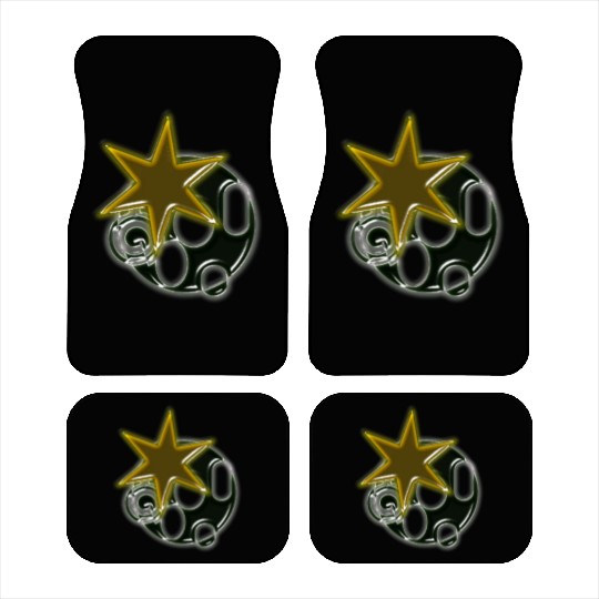 Yellow Star Car Mats