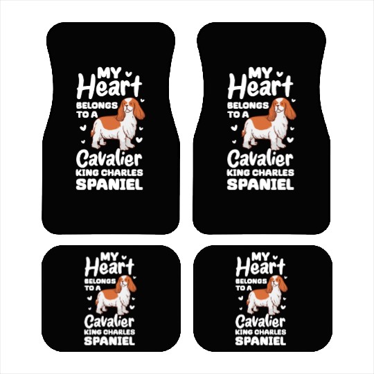 My Heart Belongs To A Cavalier King Charles Car Mats