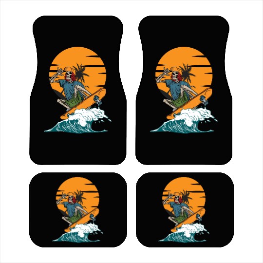 skull skate swim Car Mats