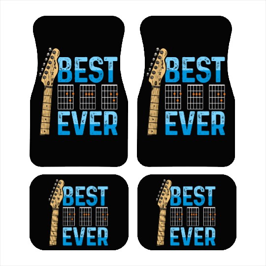 Best Dad Ever Guitarist Father Guitar Musician Car Mats
