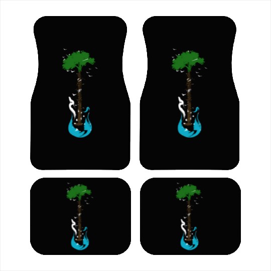 Guitar Nature Musician Earth Day Tree Guitarist Car Mats