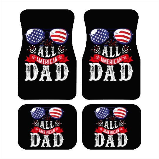 All American Dad America Pride US Patriot Car Mats