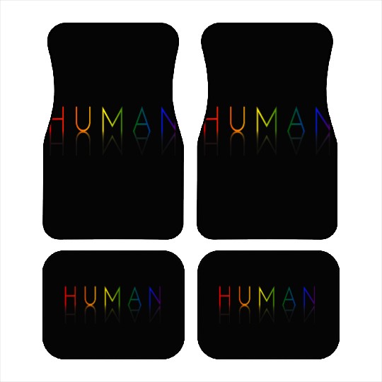 HUMAN LGBT Flag Gay Pride Month Transgender Car Mats