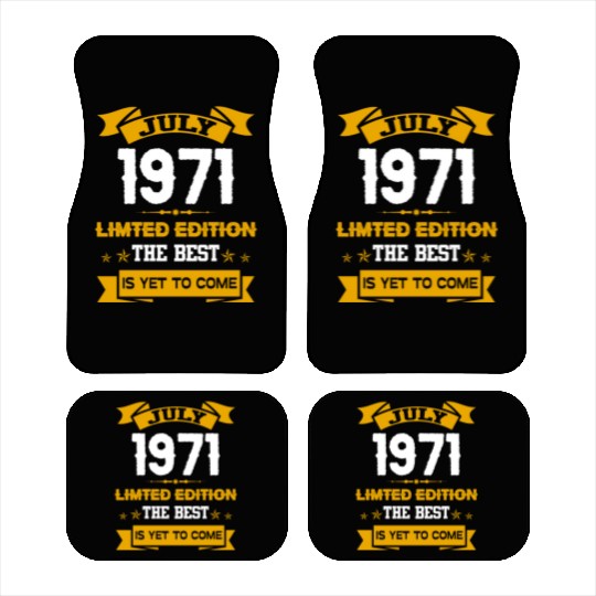 July 1971 Birthday Surprise Car Mats