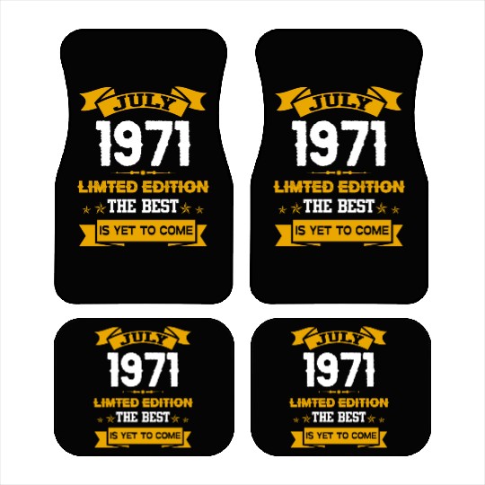 July 1971 Birthday Surprise Car Mats