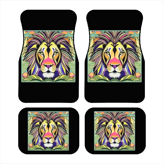 Lion in the jungle Car Mats