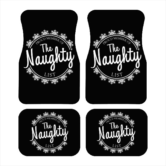 Proud Member of the Naughty List 3 Car Mats
