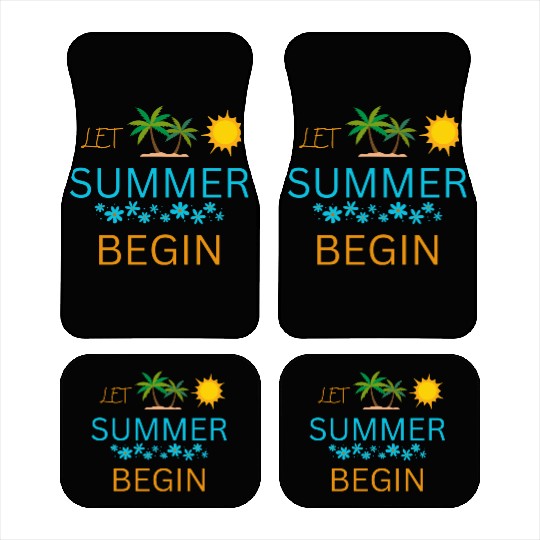 Let Summer Begin Car Mats