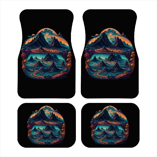 Psychedelic mystical illustration Car Mats
