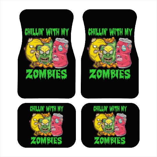 Zombie Halloween Food Lover Car Mats