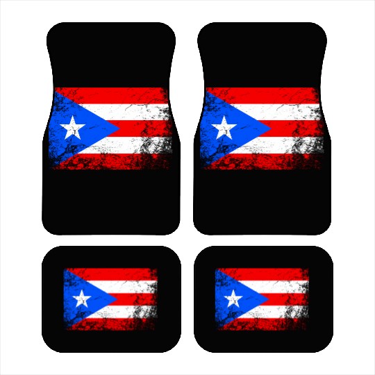 Puerto Rico National Flag Car Mats
