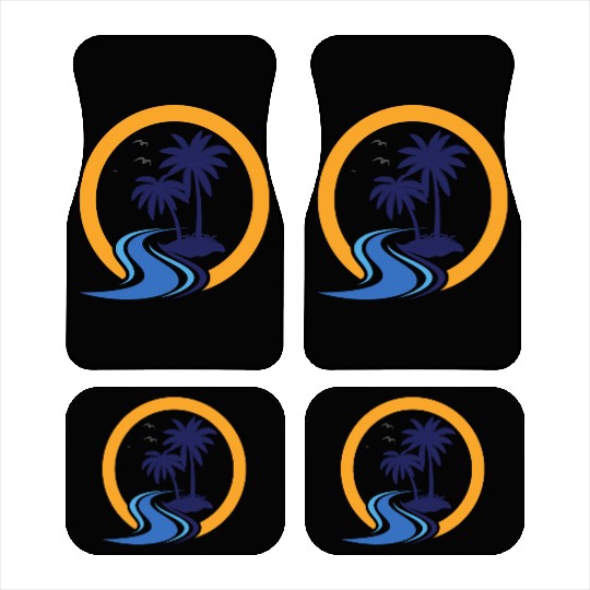 Summer - Palm tree Car Mats