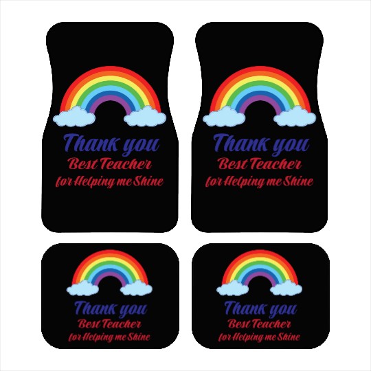 Thank you Best Teacher for helping me Shining Car Mats