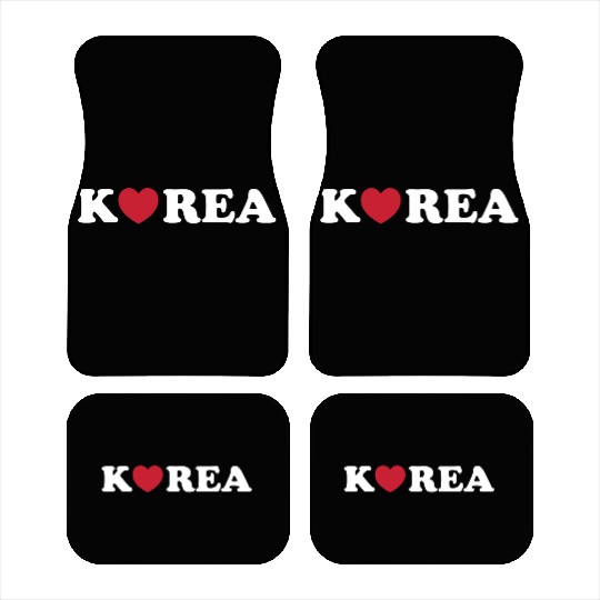 Korea Love Heart 80s Car Mats