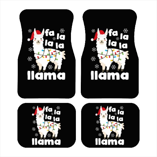 Fa La La Llama Falala Kawaii Snow Lamb Car Mats