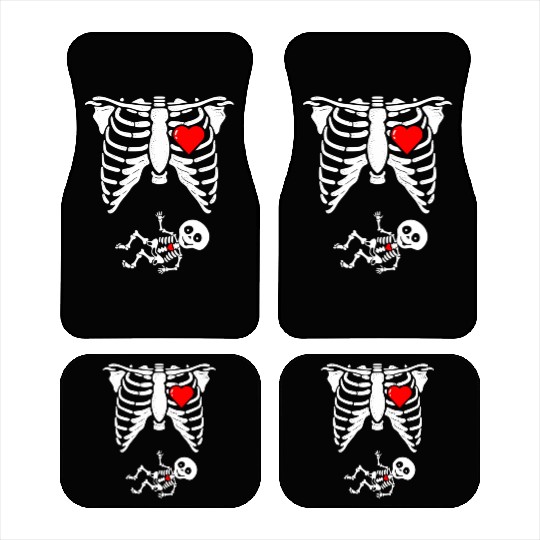 Skeleton Pregnancy Baby Xray Halloween Pregnant Car Mats