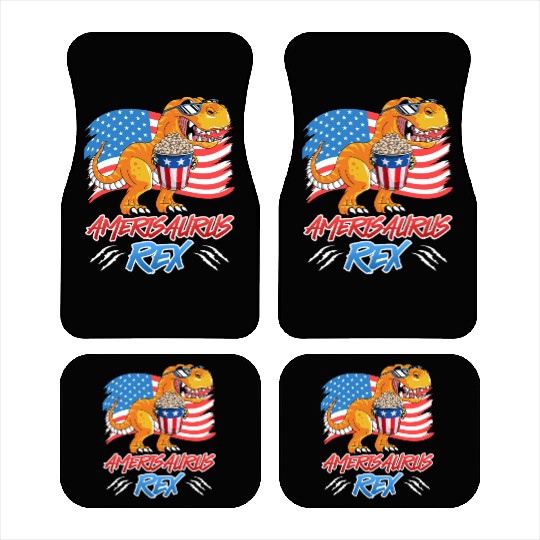 Amerisaurus Rex America Party Independence Day Car Mats